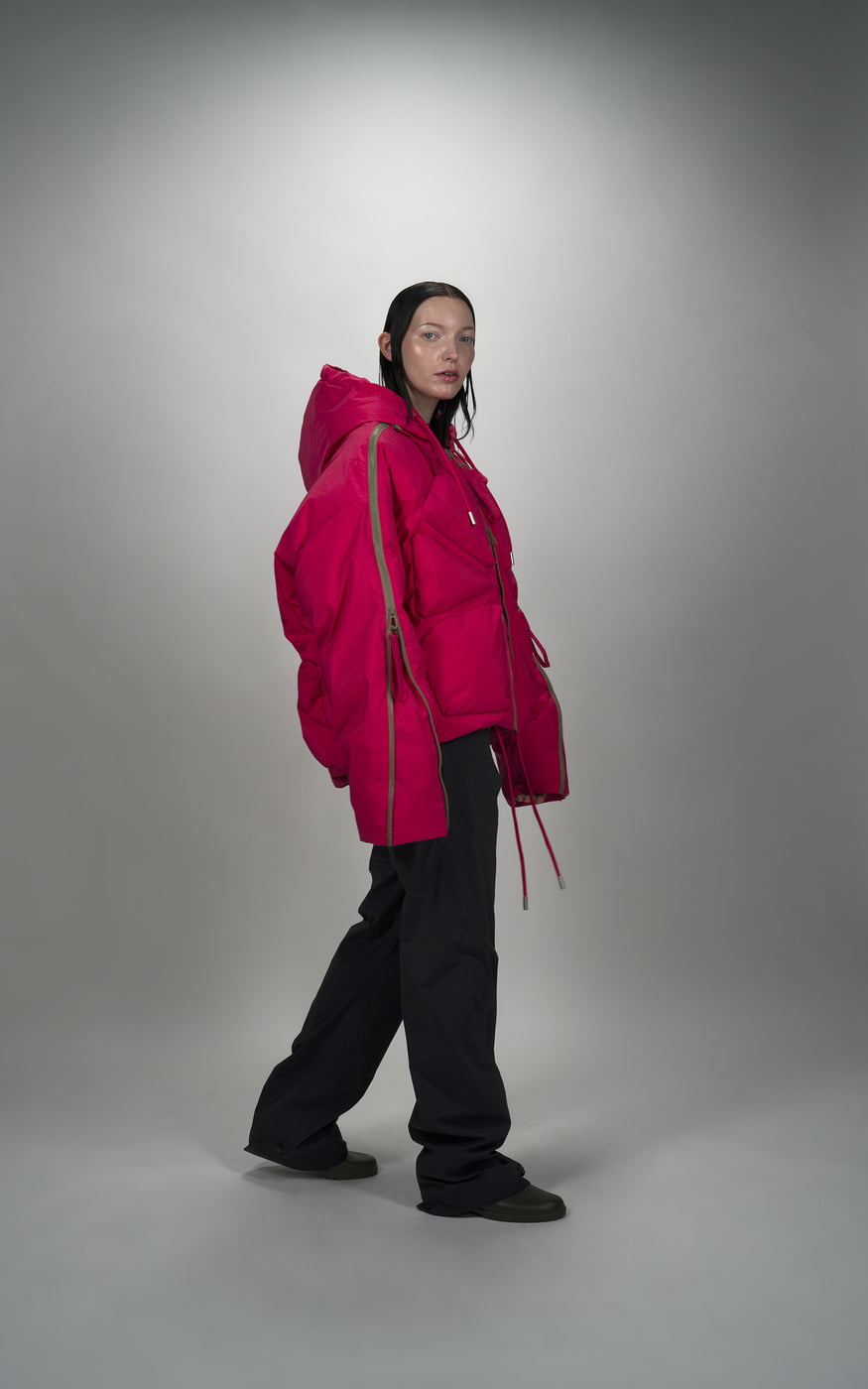 TURTLES Hooded Multi-Zipper Down Jacket | Stylish & Functional